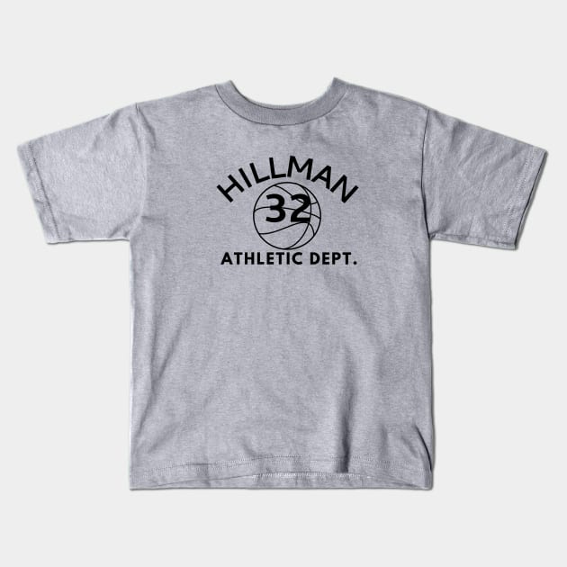 Hillman Athletic Dept. Kids T-Shirt by AlmostMaybeNever